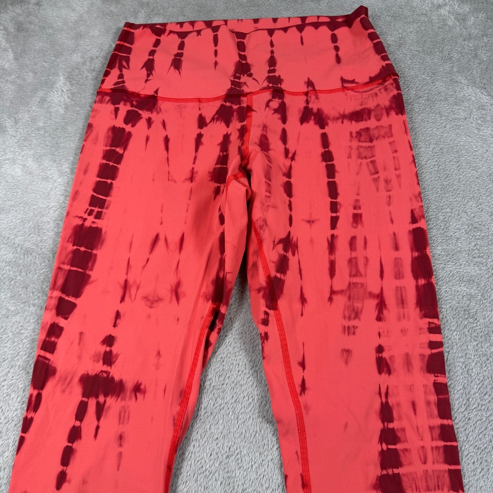 Lululemon Wunder Under High Rise 28" Leggings Women 8 Shibori Pop Persian Red - Picture 3 of 9
